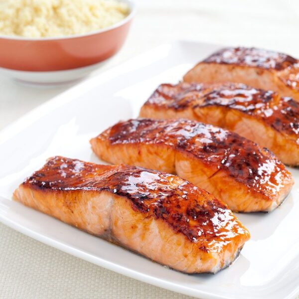 Salmon Teriyaki Tray (Feeds 5)