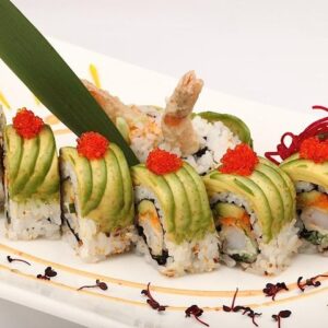 Crunchy Tempura Roll Tray: Tempura shrimp, cucumber, avocado, and a satisfying crunch. (For 5 People)